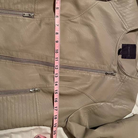 Amaryllis beige/blush faux leather jacket - Picture 9 of 10